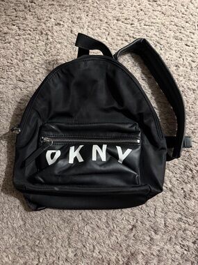 DKNY Black Mini Logo Backpack for Men